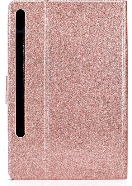 Samsung Galaxy Tab S8 / S7 Için Glitter Toz Kılıfı (Rose Gold) (Yurt Dışından) modelleri