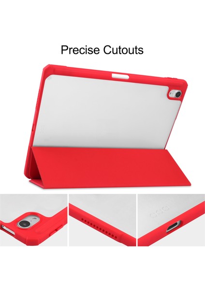 Ipad Air Için (2020) 10.9 Tpu Deri Kılıf (Kırmızı) (Yurt Dışından) indirimleri