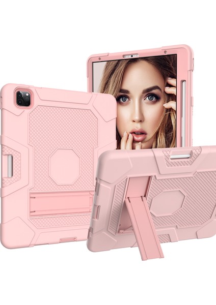 IPAD Pro 12.9 Inç (2020) Için Tutucu ile Durum (Rose Gold) (Yurt Dışından)