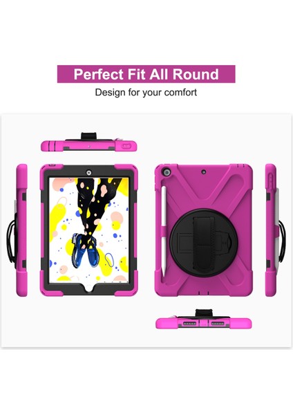 IPAD 10.2 2021/2020/2019 Silikon + Pc Kılıfı (Pink) (Yurt Dışından) fırsatları