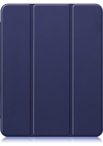 Ipad Pro Için Deri Kılıf 12.9 (2020) (Dark Blue) (Yurt Dışından)