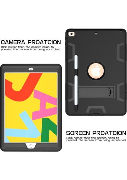 Hard Case For iPad 10.2 & 10.2（2020） (Black) (Yurt Dışından) fiyatları