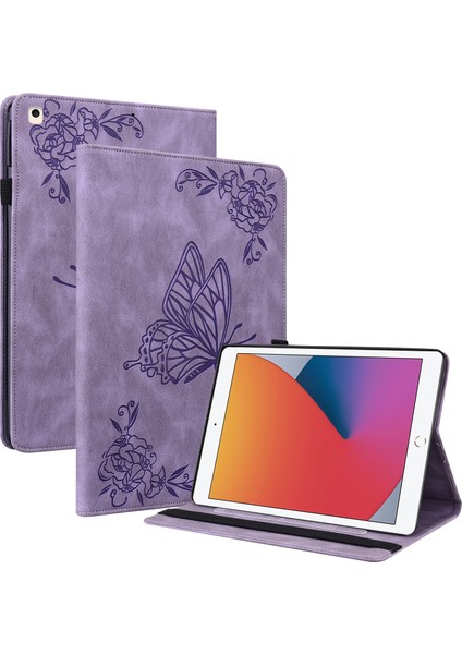 Ipad 10.2 2021 & 2020 & 2019 Için Tablet Kılıfı / Air 2019 (Mor) (Yurt Dışından)