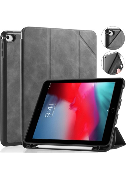 Ipad Mini 5/4 Dg.ming Için Seri Deri Kasa (Grey) (Yurt Dışından)