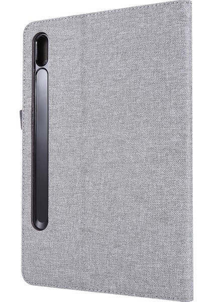 Fabric Leather Tablet Case For Samsung Galaxy Tab S8 Ultra (Gri) (Yurt Dışından) fiyatları