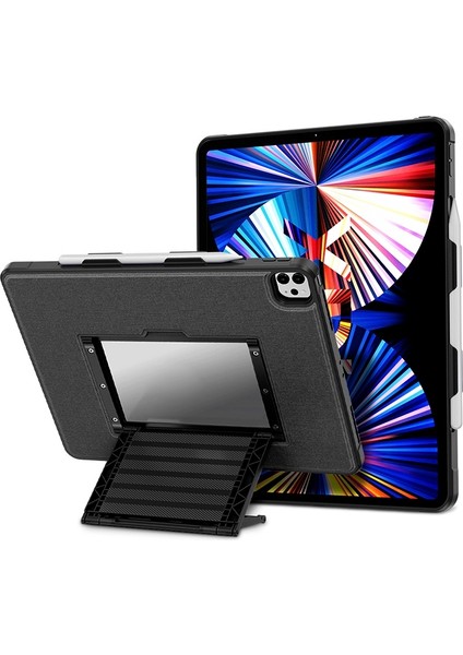 Stand Tablet Case For iPad 11 2021 / 2020 / 2018 (Siyah) (Yurt Dışından)
