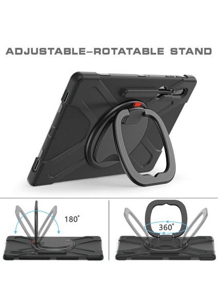 Samsung Galaxy Tab S8 Ultra X900 Için Silikon+Pc Tablet Kılıfı (Siyah) (Yurt Dışından) fiyatları