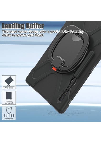 Samsung Galaxy Tab S8 Ultra X900 Için Silikon+Pc Tablet Kılıfı (Siyah) (Yurt Dışından) fırsatları