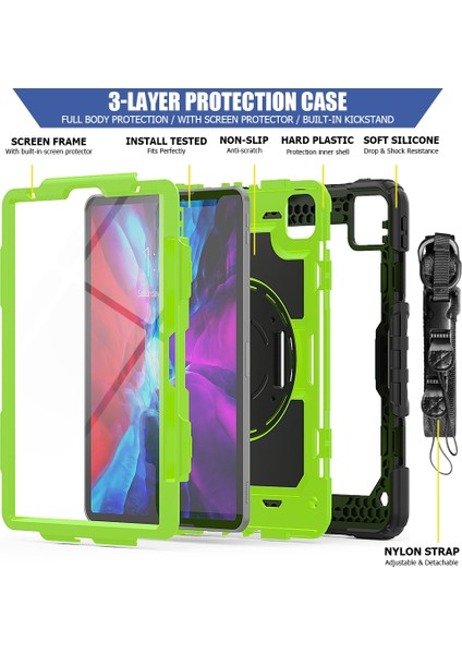 Ipad Pro 11 Inç 2020 Için Zor Durumda (Green) (Yurt Dışından) modelleri