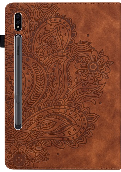 Samsung Galaxy Tab S7 T875 Tpu + Pu Kılıf (Brown) (Yurt Dışından) fırsatları