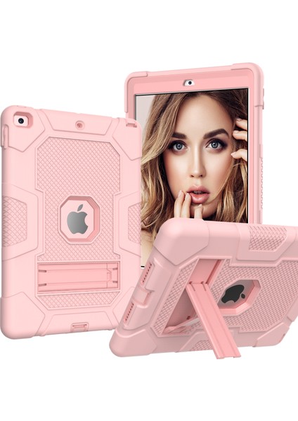 For iPad 10.2 2021 / 2020 / 2019 Case (Rose Gold) (Yurt Dışından)