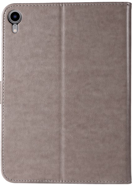 Ipad Mini 6 Için Baskı Kadın Kedi Desen Pu Kılıfı (Gri) (Yurt Dışından) modelleri