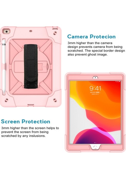 Contrast Color Silicone + Pc Combination Case With Holder (Rose Gold) (Yurt Dışından) fırsatları