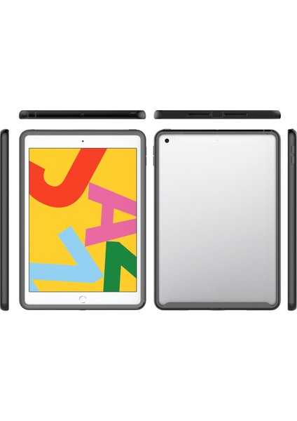 Pc + Tpu iPad 10.2 2021 / 2020/2019 Için Koruyucu Kasa (Siyah) (Yurt Dışından) fiyatları