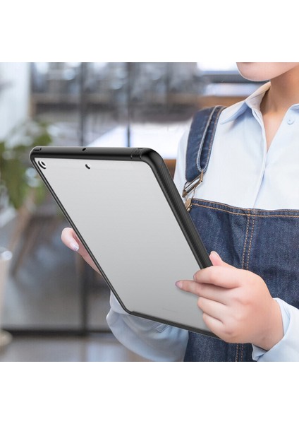 Pc + Tpu iPad 10.2 2021 / 2020/2019 Için Koruyucu Kasa (Siyah) (Yurt Dışından) indirimleri