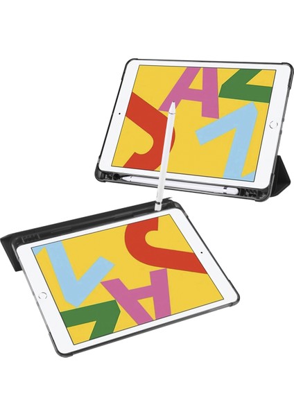 IPAD 10.2 2021 / 2020/2019 Deri Kılıf (Black) (Yurt Dışından) modelleri