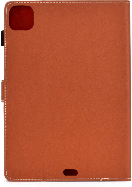 Ipad Air Için (2020) 10.9 Düz Renkli Deri Kasa (Kahverengi) (Yurt Dışından) modelleri