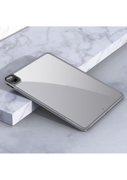 IPAD Pro 12.9 (2021) / (2020) Tpu + Pc Kılıfı Için (Gri) (Yurt Dışından)