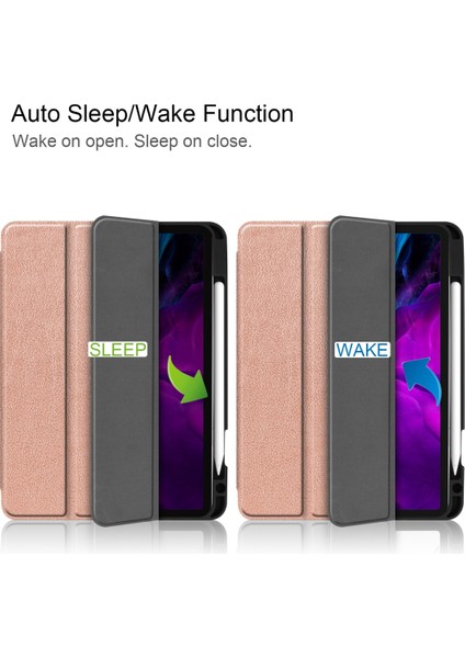 Ipad Pro Için Deri Kılıf 12.9 (2020) (Rose Gold) (Yurt Dışından) fiyatları