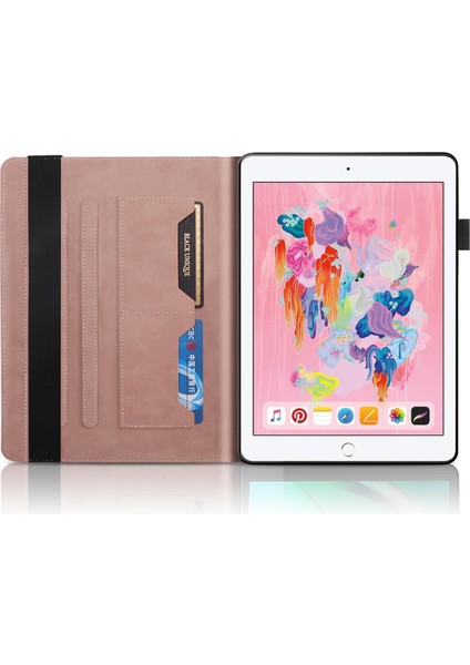 Ipad 9.7 (2018) / (2017) Için Yaşam Ağacı Deri Kılıfı (Rose Gold) (Yurt Dışından) fırsatları