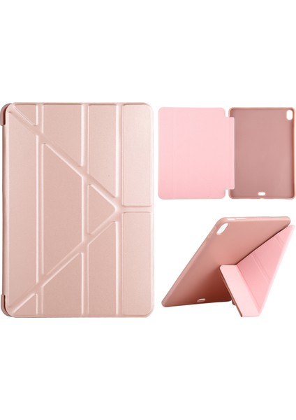Pu + Silikon Deri Kılıf Ipad Air (2020) 10.9 Inç (Pink) (Yurt Dışından)