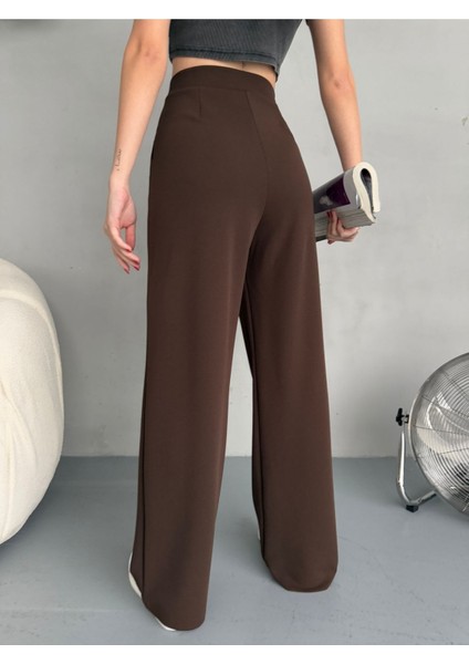 Kadın Likralı Salaş Geniş Paça Palazzo Pantolon modelleri