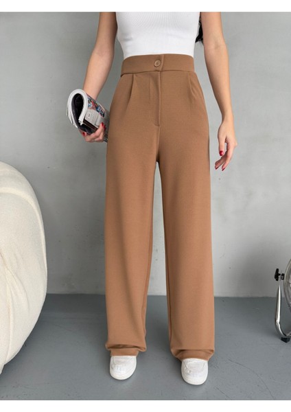 Kadın Likralı Salaş Geniş Paça Palazzo Pantolon modelleri