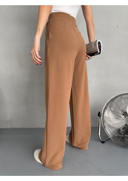 Kadın Likralı Salaş Geniş Paça Palazzo Pantolon fırsatları