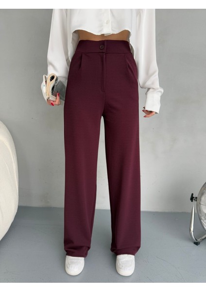 Kadın Likralı Salaş Geniş Paça Palazzo Pantolon fiyatları