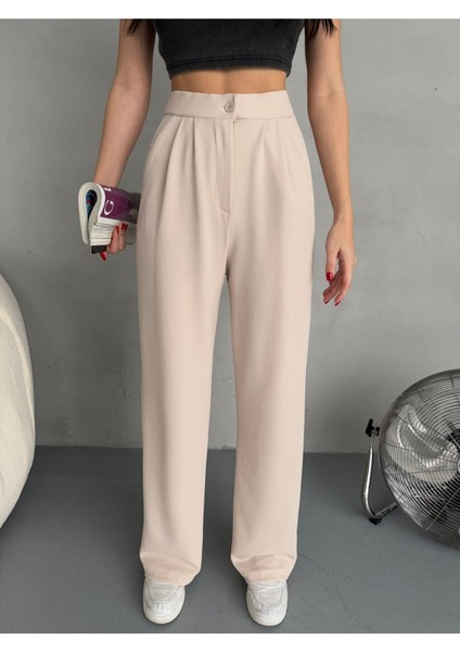 Kadın Likralı Salaş Geniş Paça Palazzo Pantolon fiyatları