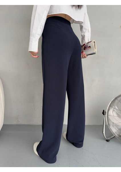 Kadın Likralı Salaş Geniş Paça Palazzo Pantolon modelleri