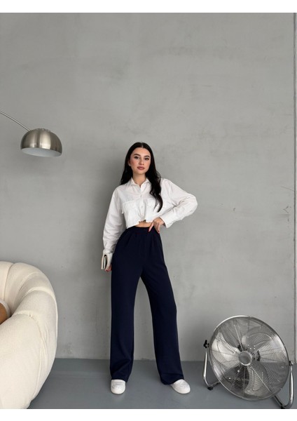 Kadın Likralı Salaş Geniş Paça Palazzo Pantolon fırsatları