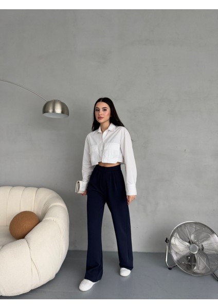 Kadın Likralı Salaş Geniş Paça Palazzo Pantolon indirimleri