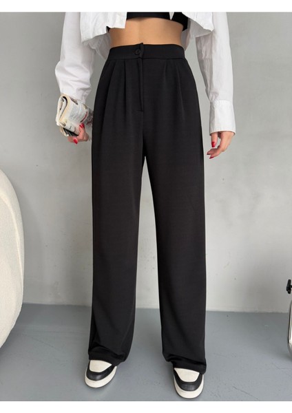 Kadın Likralı Salaş Geniş Paça Palazzo Pantolon fiyatları