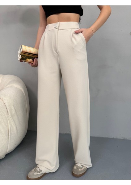 Kadın Likralı Salaş Geniş Paça Palazzo Pantolon fiyatları