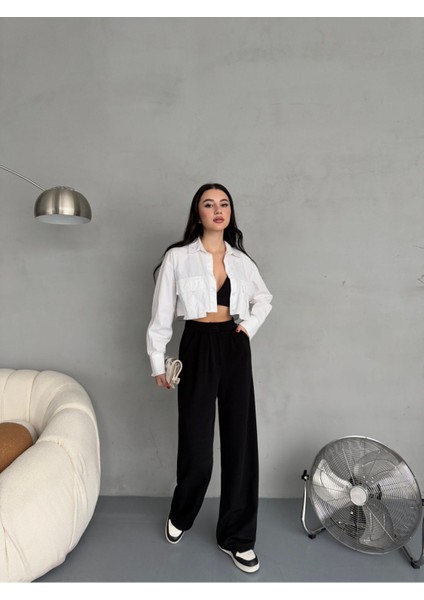 Kadın Likralı Salaş Geniş Paça Palazzo Pantolon indirimleri