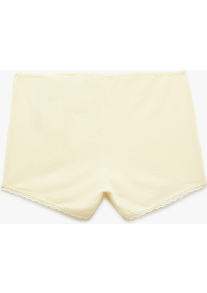 Modal Karışımlı Dantel Detaylı Şort Pijama Altı