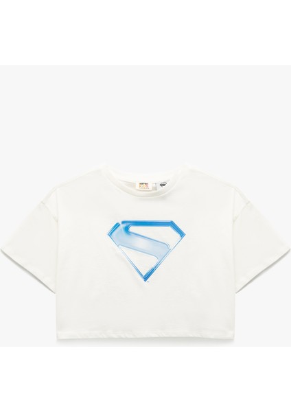 Pamuklu Lisanslı Superman Baskılı Kısa Kollu Tişört