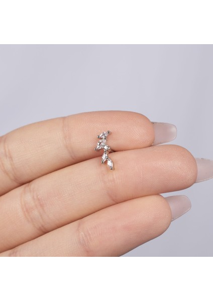 Çok Taşlı Çelik Tragus NUR-KE03337 fiyatları