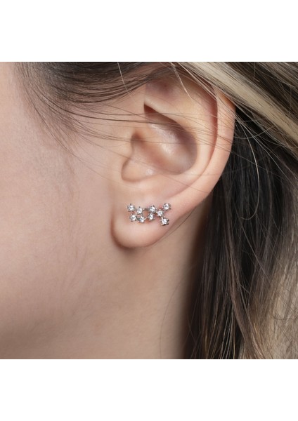 Taşlı Çelik Tragus Küpe NUR-KE03318
