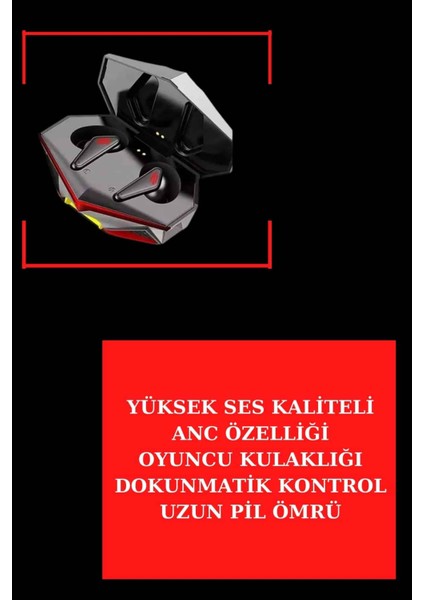 Anc Özellikli Bluetooth Kulaklık ve Amoled Ekran Akıllı Saat Uyku ve Sağlık Takibi Nabız Ölçer