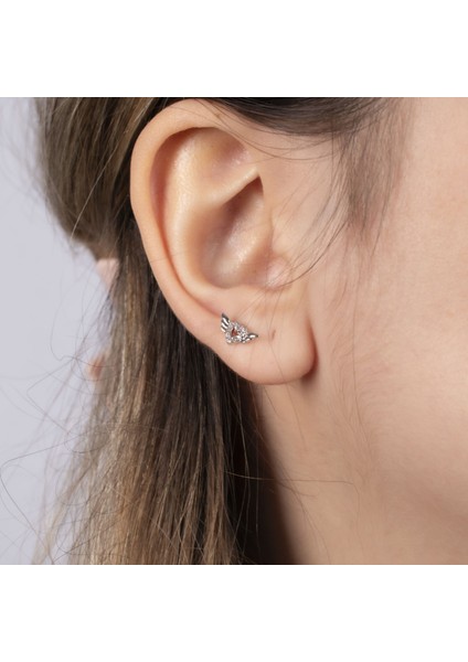 Kanatlı Kalp Çelik Tragus NUR-KE03332
