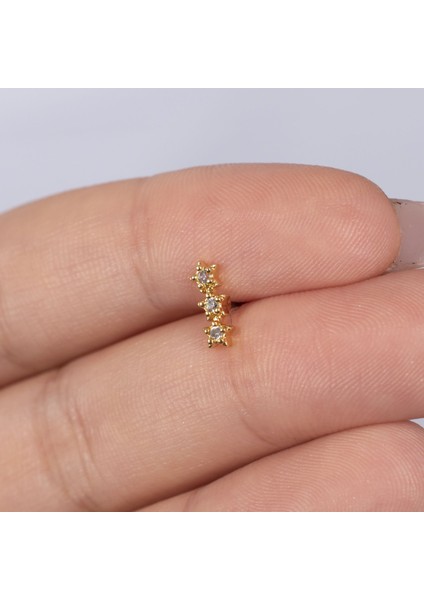 Yıldızlı Çelik Tragus Küpe NUR-KE03261 fiyatları