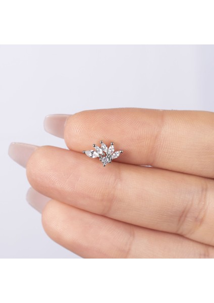 Çok Taşlı Çelik Tragus NUR-KE03291 fiyatları