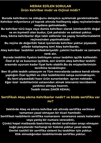 Ateş Kehribar Tesbih,harfli Kişiye Özel Seri, Sıkma Kehribar Tesbih ,tespih Usta Işi Gümüş Kaplama