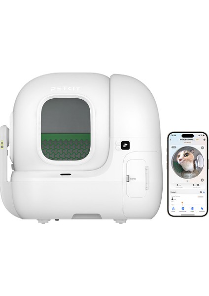 Purobot Max Pro Akıllı Kedi Tuvaleti Beyaz (Resmi Distribütör garantili)