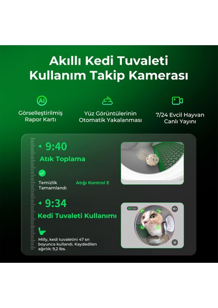 Purobot Max Pro Akıllı Kedi Tuvaleti Beyaz (Resmi Distribütör garantili) modelleri