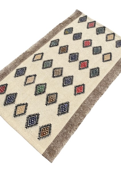 El Dokuma %100 Yün Küçük Kilim 67X108 Karışık Renkli Yün Kilim fiyatları