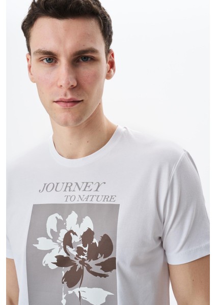 Erkek Regular Fit Baskılı Süprem Bisiklet Yaka Tişört Y29344453202 fiyatları