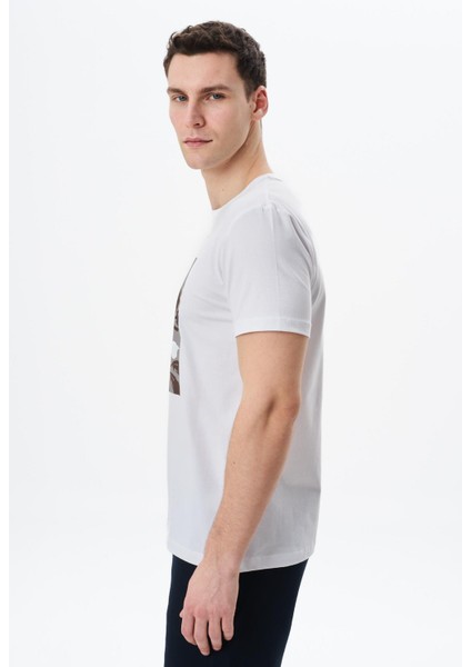 Erkek Regular Fit Baskılı Süprem Bisiklet Yaka Tişört Y29344453202 fırsatları